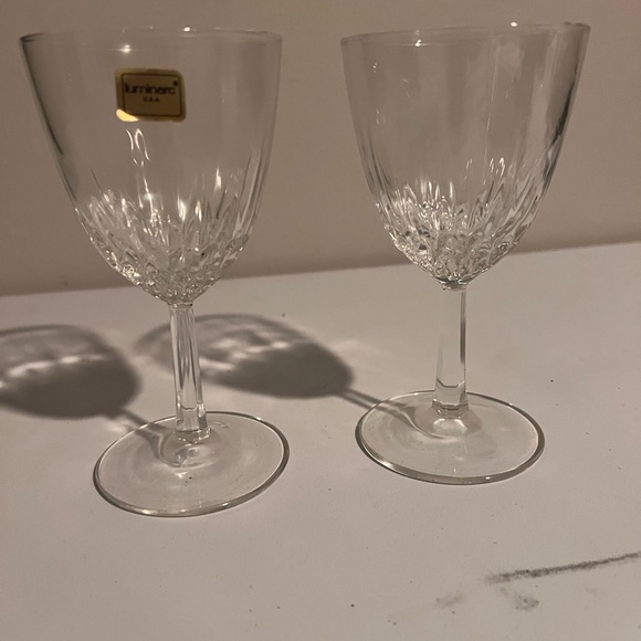 Luminarc Diamant Wine Glass 5 3/4“  X  3" - NEW- VTG- SET OF 2 - Picture 1 of 6